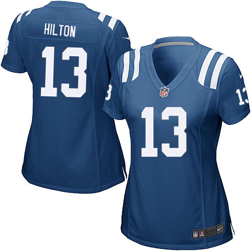 #13 Nike Game T.Y. Hilton Women's Jersey - NFL Indianapolis Colts Home Royal Blue