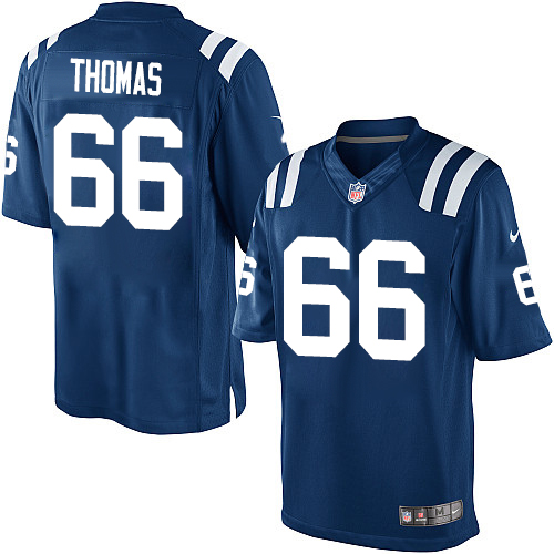 #66 Nike Limited Donald Thomas Men's Jersey - NFL Indianapolis Colts Home Royal Blue
