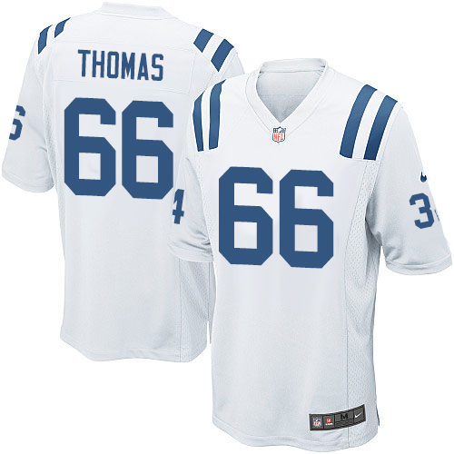 #66 Nike Limited Donald Thomas Youth Jersey - NFL Indianapolis Colts Road White